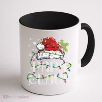 Papa Claus Gift For Christmas Lights Coffee Mug thumb 1