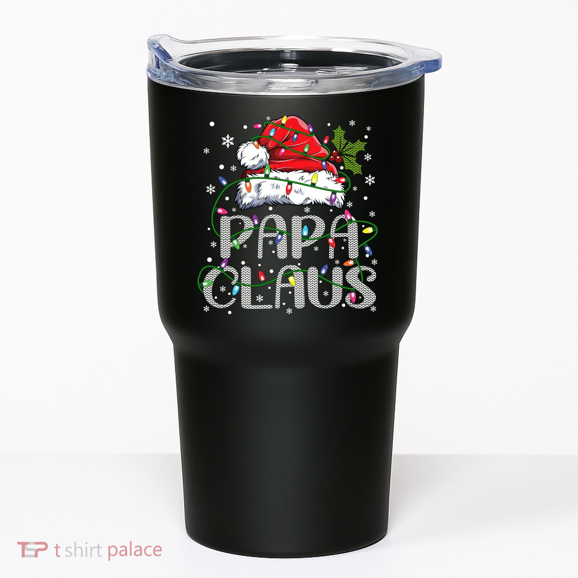 Papa Claus Gift For Christmas Lights Tumbler