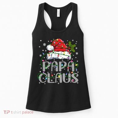 Papa Claus Gift For Christmas Lights Women's Tank Top