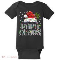 Papa Claus Gift For Christmas Lights Baby Bodysuit thumb 0