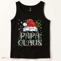 Papa Claus Gift For Christmas Lights Tank Top thumb 2