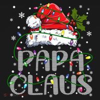 Papa Claus Gift For Christmas Lights Toddler T-Shirt thumb 4