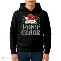 Papa Claus Gift For Christmas Lights Kids Hoodie thumb 4