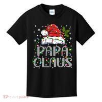 Papa Claus Gift For Christmas Lights Kids T-Shirt thumb 0