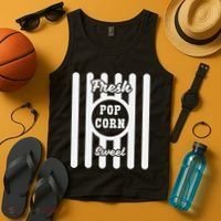 Popcorn Carnival Halloween Cinema Tank Top thumb 4
