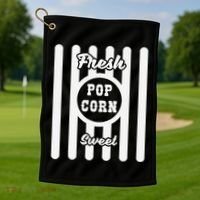Popcorn Carnival Halloween Cinema Golf Towel thumb 1