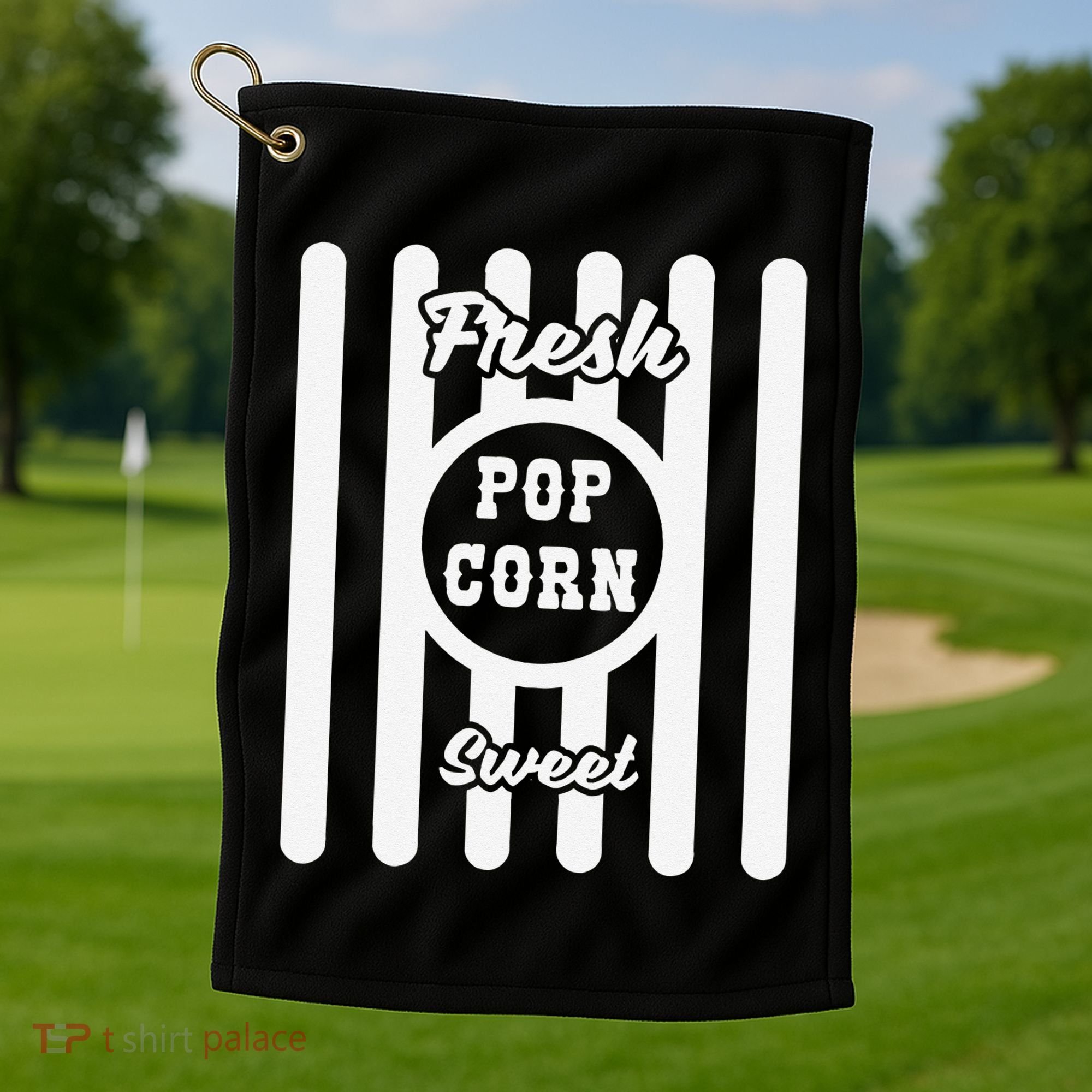 Popcorn Carnival Halloween Cinema Golf Towel