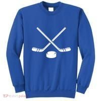 Purple Camo Hockey Purple Camouflage Hockey Sticks Great Gift Sweatshirt thumb 0