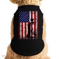 Patriotic Coon Hunting Dogs American Flag Gift Doggie Tank thumb 0