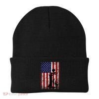 Patriotic Coon Hunting Dogs American Flag Gift Beanie thumb 0
