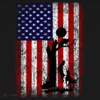 Patriotic Coon Hunting Dogs American Flag Gift Women's Hoodie thumb 2