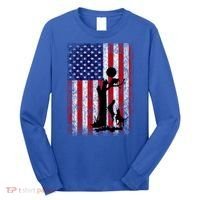 Patriotic Coon Hunting Dogs American Flag Gift Long Sleeve Shirt thumb 0