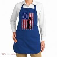 Patriotic Coon Hunting Dogs American Flag Gift Apron thumb 2