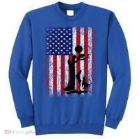Patriotic Coon Hunting Dogs American Flag Gift Sweatshirt thumb 0
