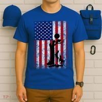 Patriotic Coon Hunting Dogs American Flag Gift T-Shirt thumb 6
