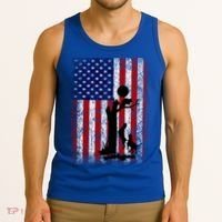 Patriotic Coon Hunting Dogs American Flag Gift Tank Top thumb 3