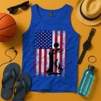 Patriotic Coon Hunting Dogs American Flag Gift Tank Top thumb 4