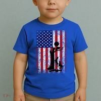 Patriotic Coon Hunting Dogs American Flag Gift Toddler T-Shirt thumb 2