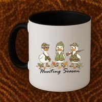 Preppy Camo Hunting Season Funny Duck Coffee Mug thumb 2