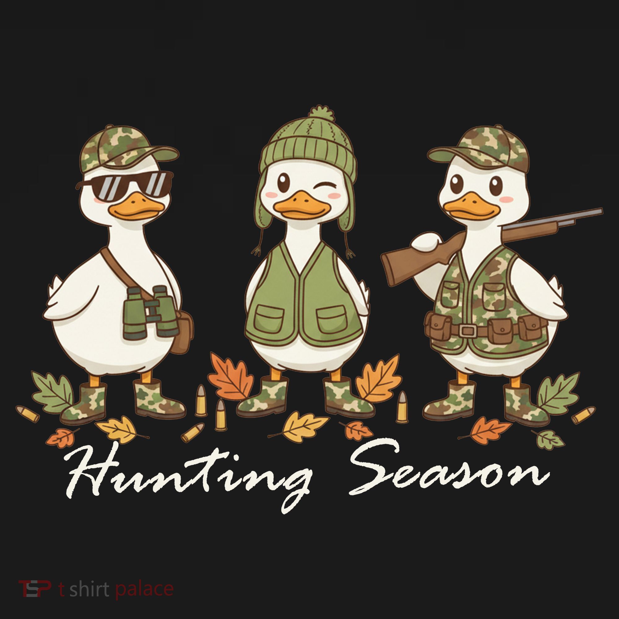 Preppy Camo Hunting Season Funny Duck Women's Hoodie