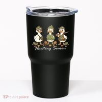 Preppy Camo Hunting Season Funny Duck Tumbler thumb 0