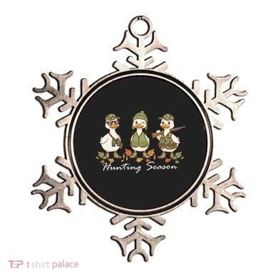 Preppy Camo Hunting Season Funny Duck Ornament