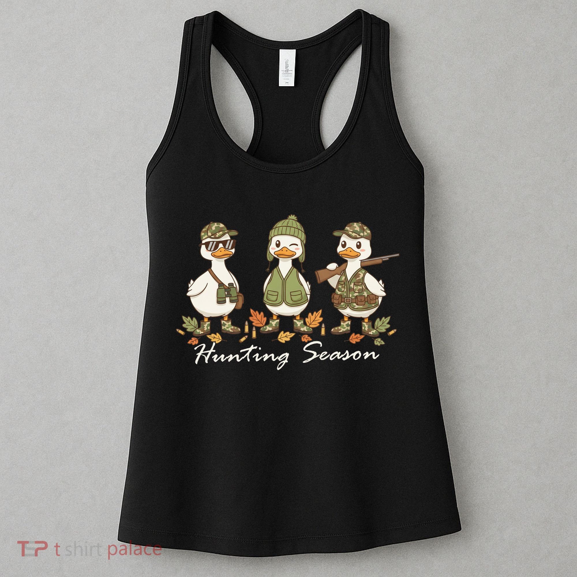 Preppy Camo Hunting Season Funny Duck Women's Tank Top