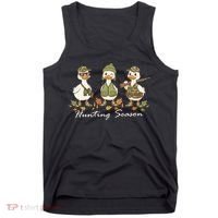 Preppy Camo Hunting Season Funny Duck Tank Top thumb 0