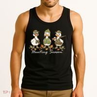Preppy Camo Hunting Season Funny Duck Tank Top thumb 3