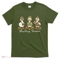 Preppy Camo Hunting Season Funny Duck T-Shirt thumb 0