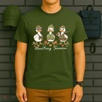 Preppy Camo Hunting Season Funny Duck T-Shirt thumb 6