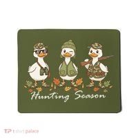 Preppy Camo Hunting Season Funny Duck Mousepad thumb 0