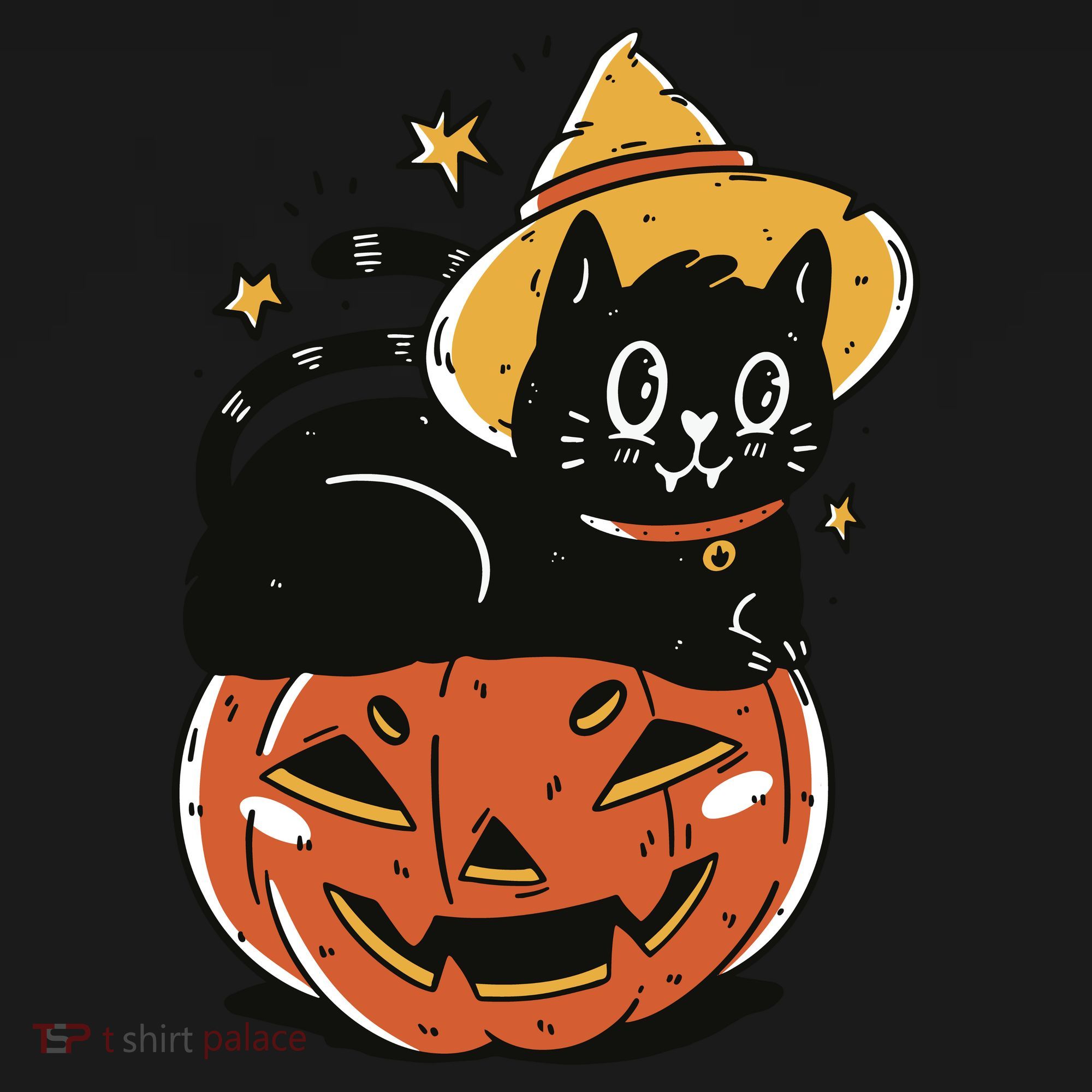 Pumpkin Cat Halloween Cute Festive Button