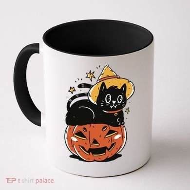 Pumpkin Cat Halloween Cute Festive Coffee Mug