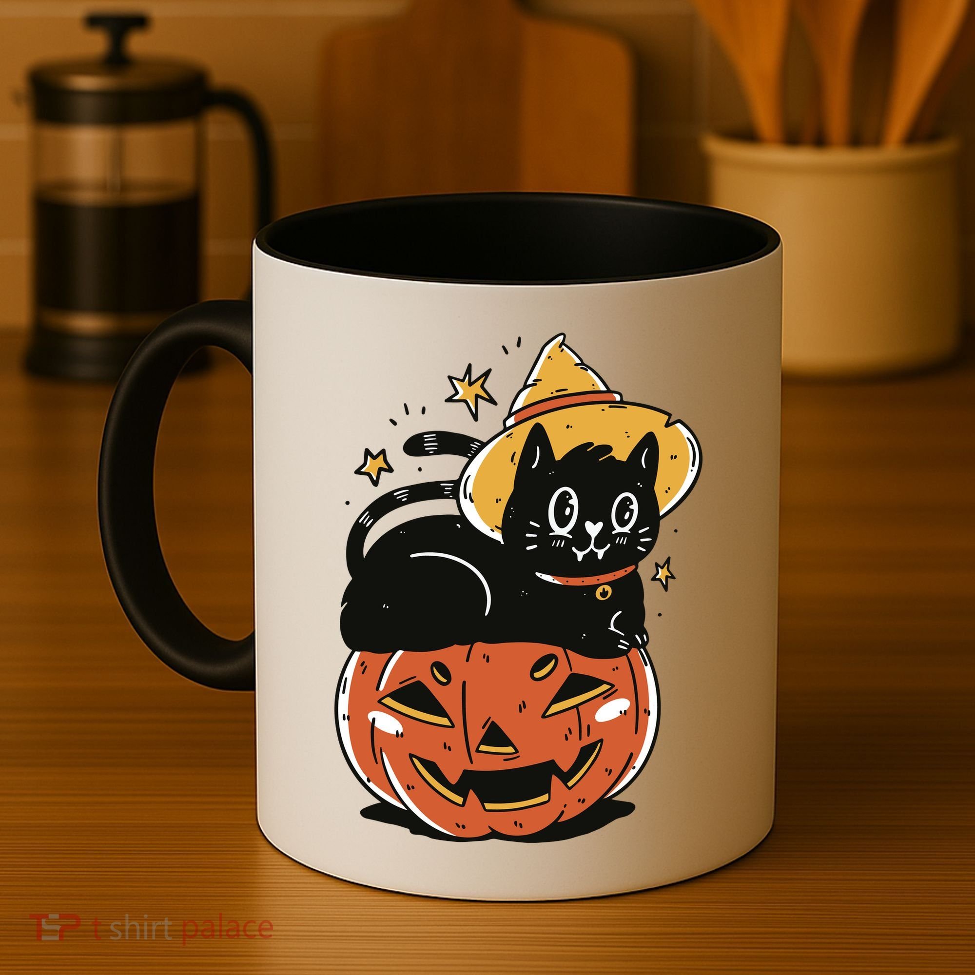 Pumpkin Cat Halloween Cute Festive Coffee Mug