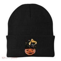 Pumpkin Cat Halloween Cute Festive Beanie thumb 0