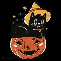 Pumpkin Cat Halloween Cute Festive Ornament thumb 1