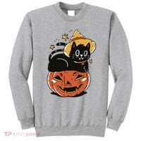 Pumpkin Cat Halloween Cute Festive Sweatshirt thumb 0