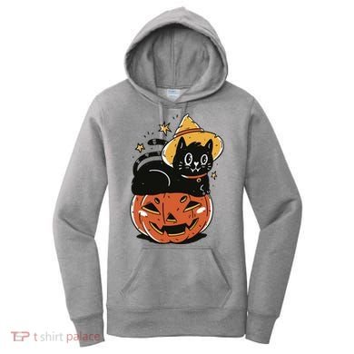 Pumpkin Cat Halloween Cute Festive Women's Hoodie