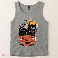Pumpkin Cat Halloween Cute Festive Tank Top thumb 2