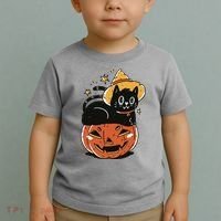 Pumpkin Cat Halloween Cute Festive Toddler T-Shirt thumb 2