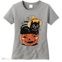 Pumpkin Cat Halloween Cute Festive Women's T-Shirt thumb 0