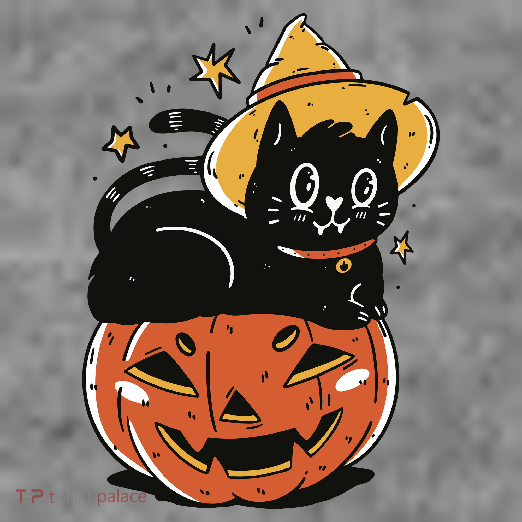 Pumpkin Cat Halloween Cute Festive Women's T-Shirt