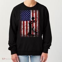 Patriotic Coon Hunting Dogs American Flag Women's Sweatshirt thumb 0