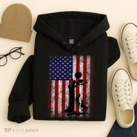 Patriotic Coon Hunting Dogs American Flag Hoodie thumb 4