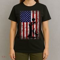 Patriotic Coon Hunting Dogs American Flag T-Shirt thumb 4