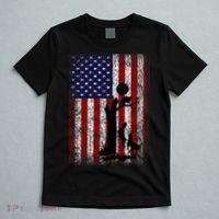 Patriotic Coon Hunting Dogs American Flag T-Shirt thumb 5