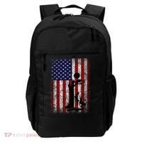 Patriotic Coon Hunting Dogs American Flag Backpack thumb 0