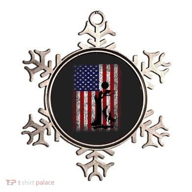 Patriotic Coon Hunting Dogs American Flag Ornament