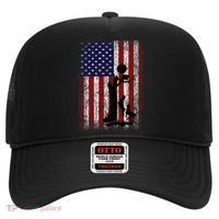 Patriotic Coon Hunting Dogs American Flag Hat thumb 0